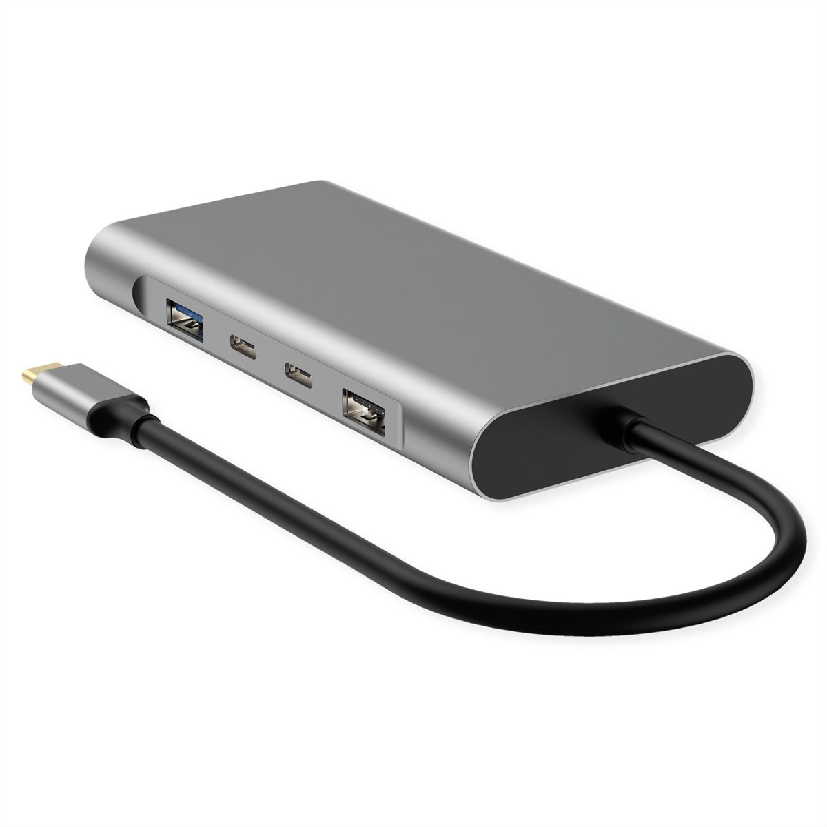 VALUE USB Type-C dockingstation, 4k HDMI, DP, VGA, Gigabit Ethernet, USB-C, USB-A, PD