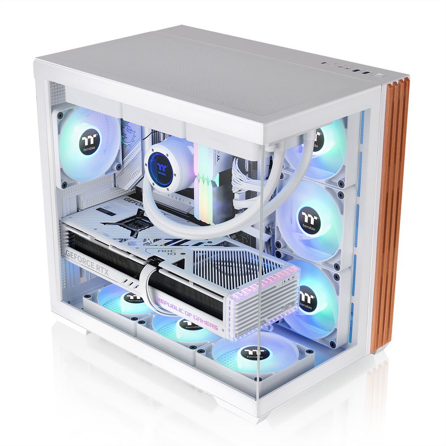 Thermaltake View 380 WS ARGB Mid Tower Gehäuse, Weiss
