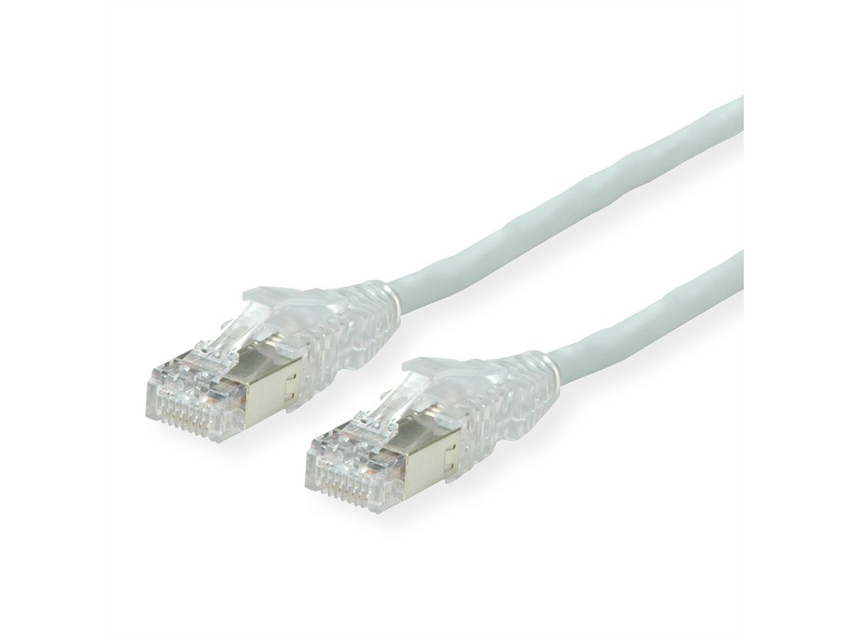 DÄTWYLER Patchkabel Kat.6A (Class EA) S/FTP, CU 7702 flex LSOH, AMP v2, gekreuzt, grau, 1 m