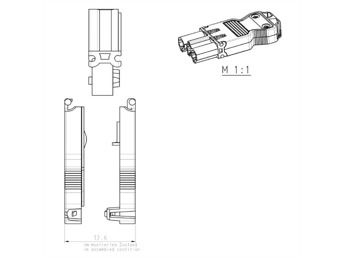 BACHMANN appliance coupler GST18/3 white