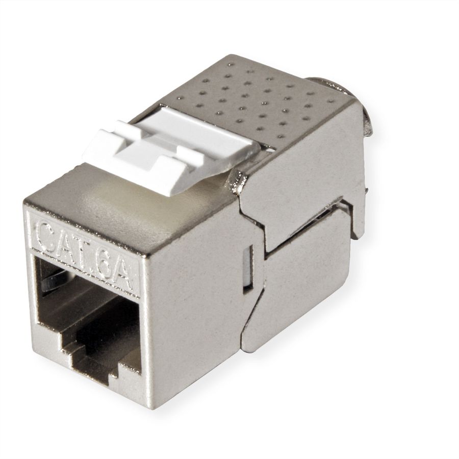 VALUE Cat.6A (klasse EA) Keystone, RJ-45, afgeschermd, zonder gereedschap, SLIM.