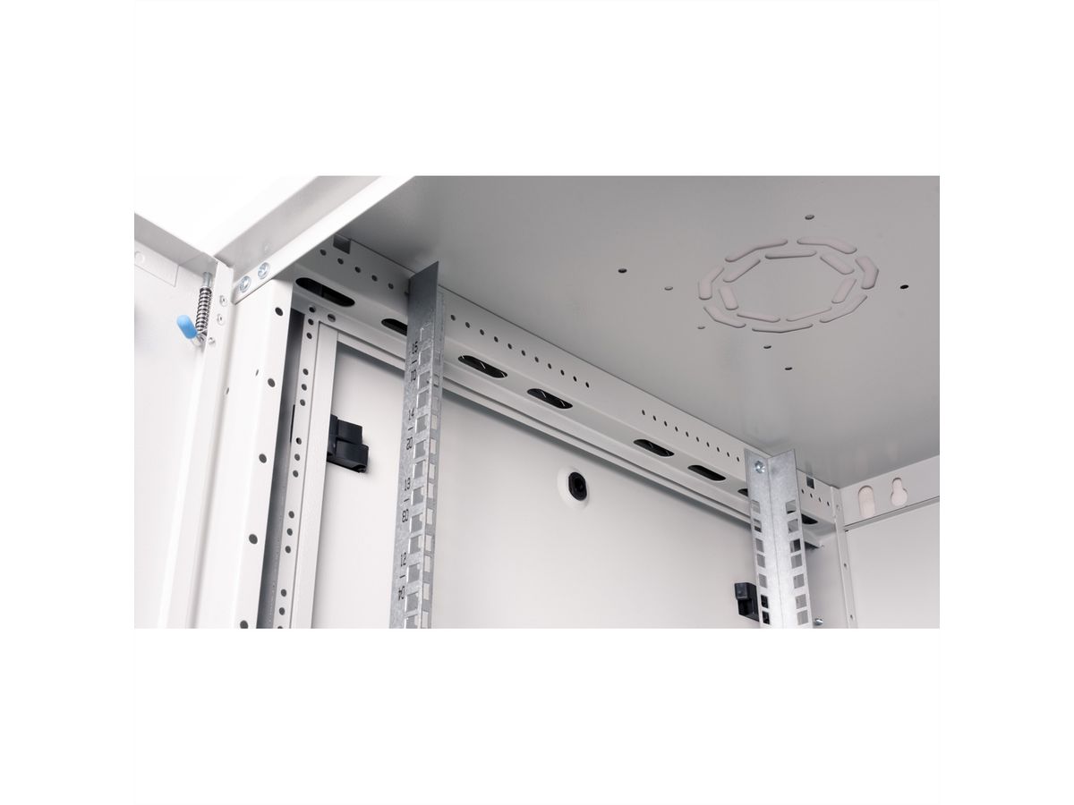 ROLINE 19-inch wandbehuizing Basic Plus 15U, 600x600 BxT grijs
