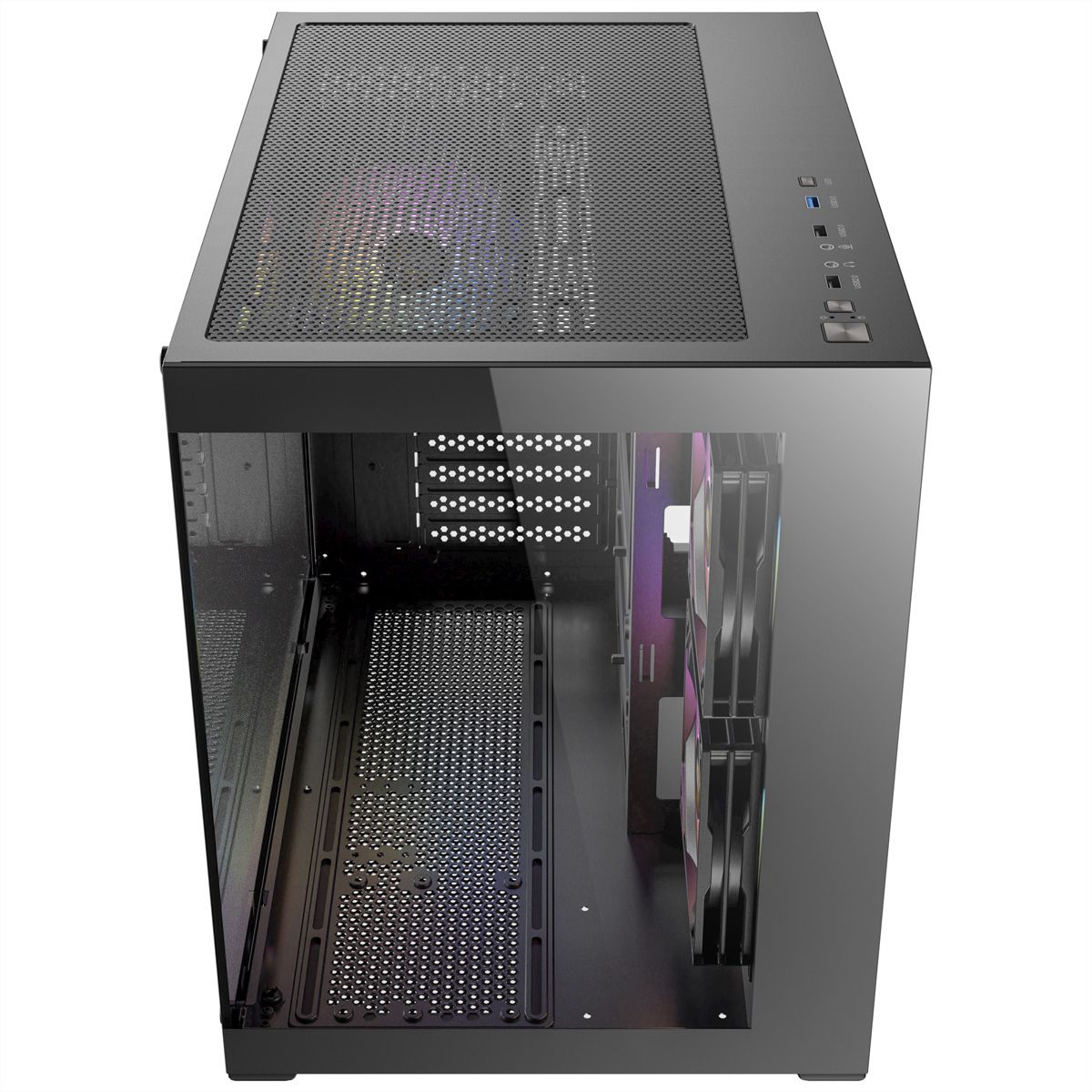 ANTEC CX600M ARGB B Micro-ATX Tower Gaming PC Case, black