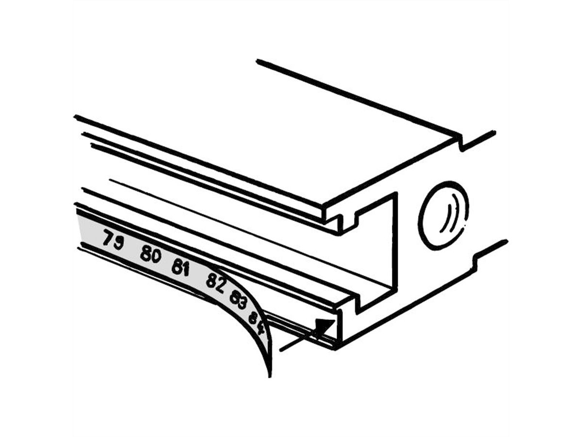 SCHROFF TE etiketteerstroken - REFERENCE STRIP M.PRINT 84-1TE