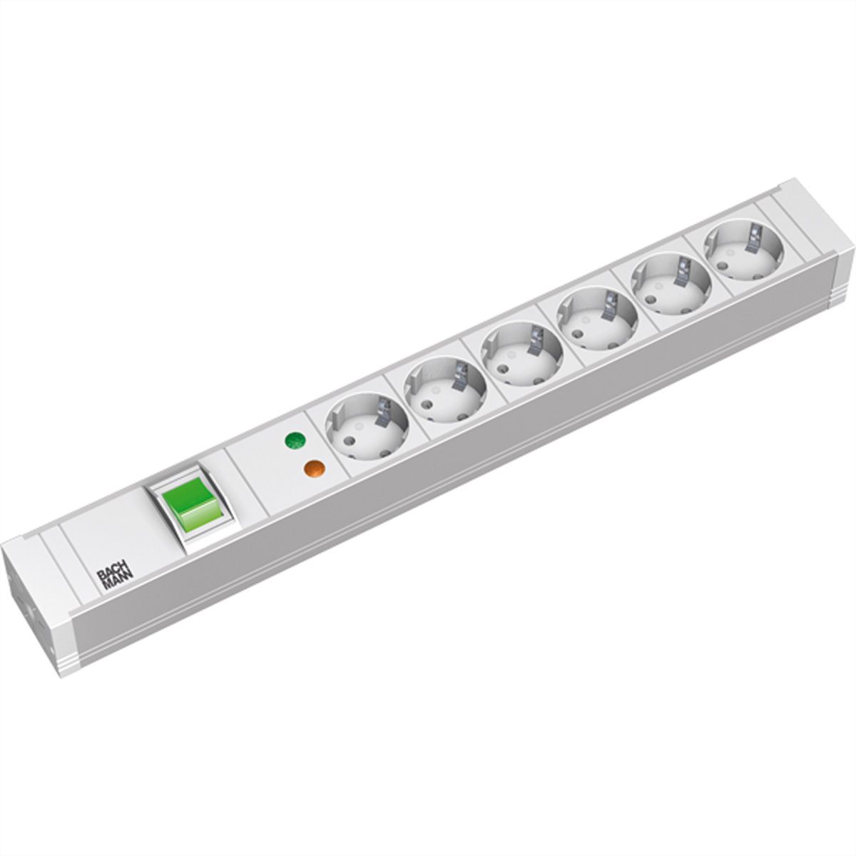 BACHMANN 19" PDU PVC 6xCEE7/3 Schakelaar