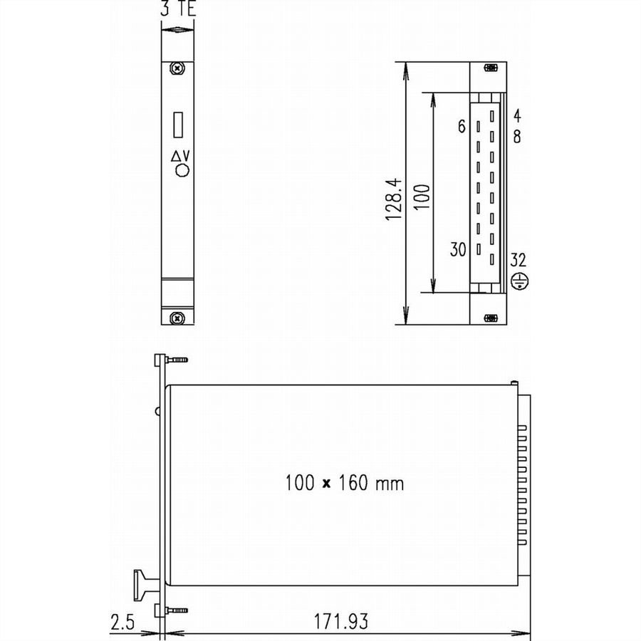 SCHROFF PSU 19" AC/DC Slimpower 42 W, Single, SLE 105
