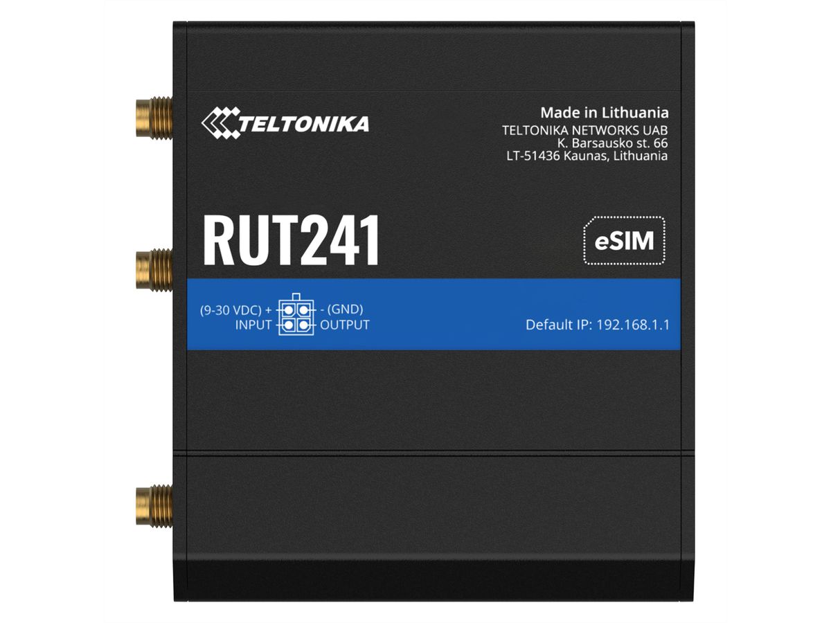TELTONIKA RUT241 LTE/4G/3G/2G WiFi Industrie Router eSIM Version