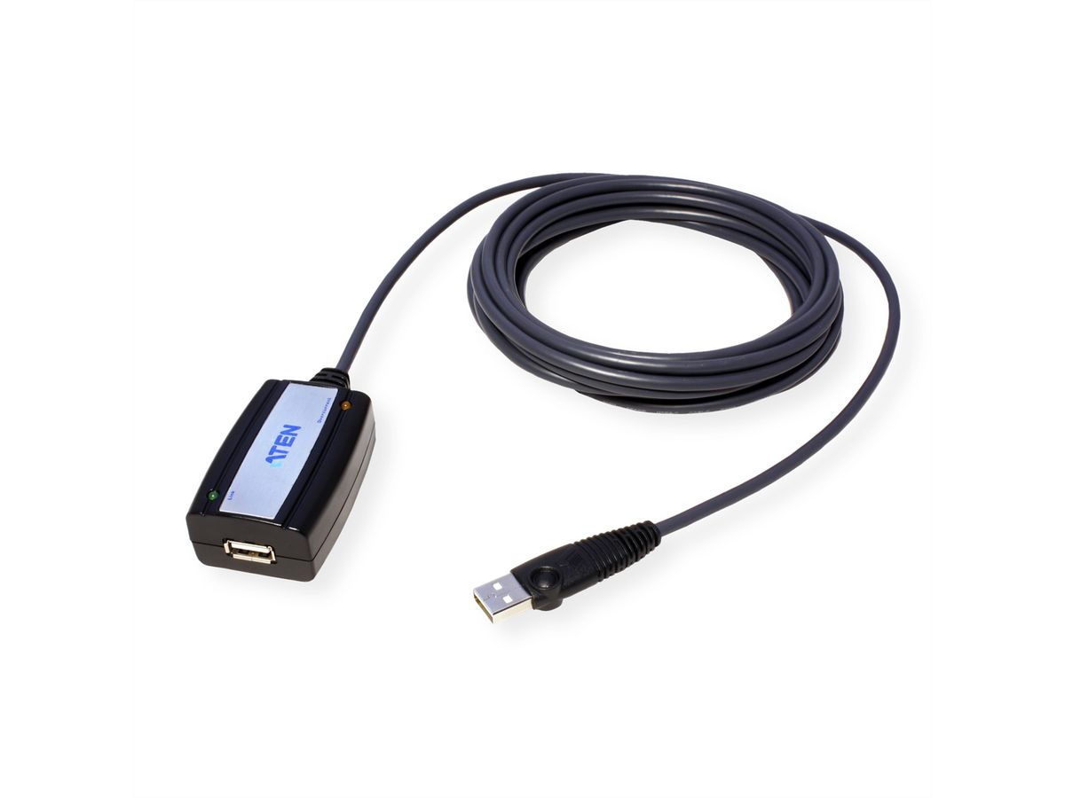 ATEN UE250 USB 2.0 Verleng kabel, zwart, 5 m