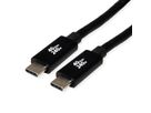 ROLINE Cable USB4 Gen3x2, with Emark, C–C, M/M, 240W, black, 2 m