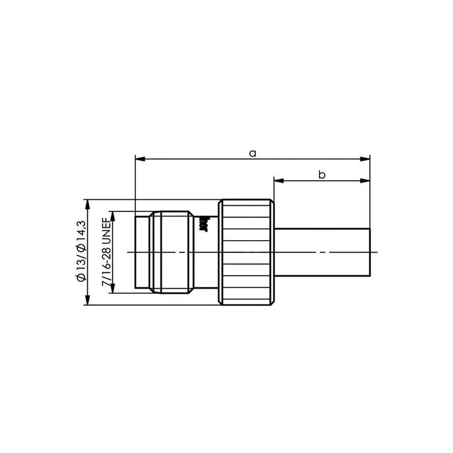 TELEGÄRTNER TNC-Kabelbuchse 50 Ohm, für RG-58C/U, crimp