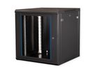 VALUE 19-Zoll Wandgehäuse 12HE, 600x600mm schwarz, Bausatz