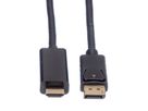 ROLINE DisplayPort Cable, DP - UHDTV, M/M, black, 1 m