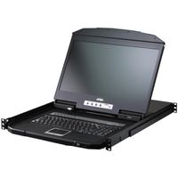 ATEN CL3708NW CH 8-Port-USB-HDMI-Einzelschienen-Breitbild-LCD-KVM-Konsole, CH-Layout