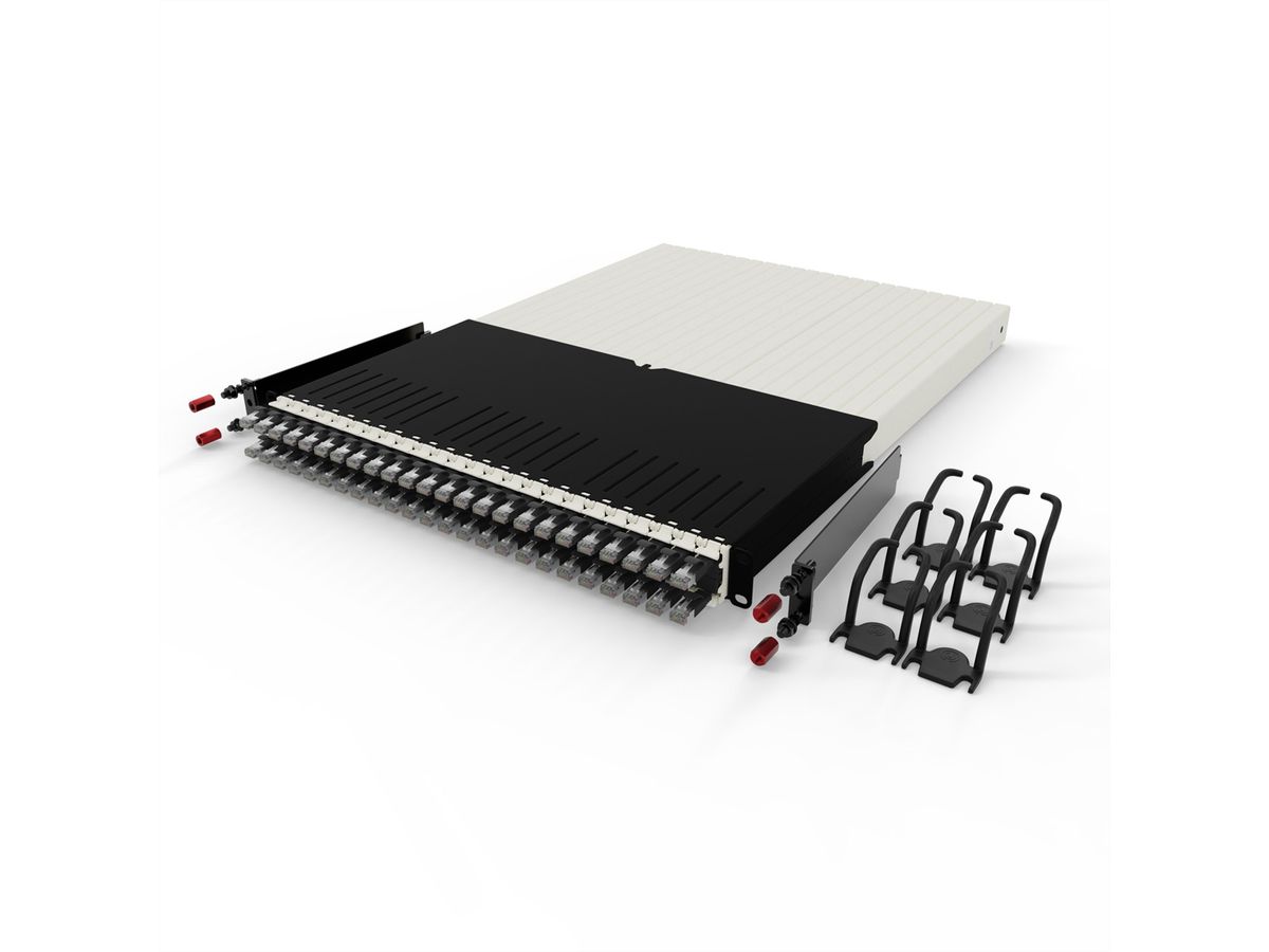 patchbox.one 30RU STP zwart Cat.6a 1,8 m