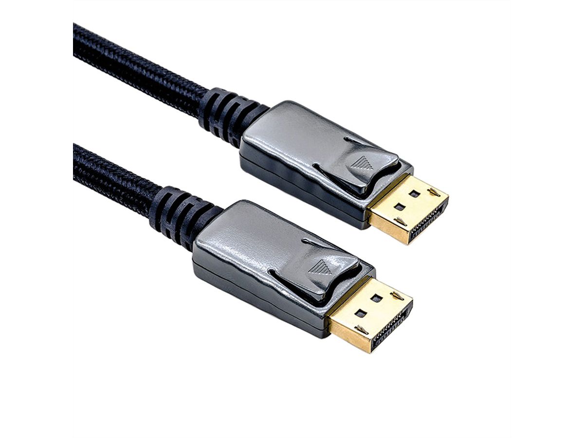 ROLINE DisplayPort Kabel, DP-DP, v1.2, M/M, 2 m