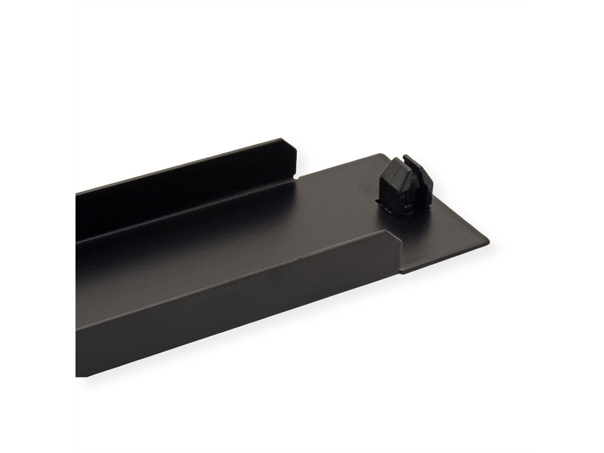 VALUE 19" Blank Panel, Snap-in, 1U, Metal, black