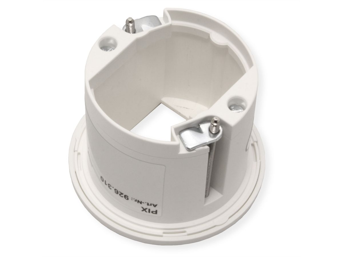 BACHMANN PIX 1xCM RAL9010 Decoratieve ring in roestvrijstaal look