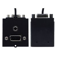 BACHMANN frame 1xVGA+jack, 90° lateral outlet