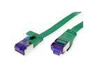 VALUE FTP Patch Cord, Cat.6A (Class EA), extra-flat, green, 1 m
