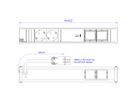 BACHMANN CONI 2xCEE7/3 1xUSB C 60W, earthing contact GST18 plug