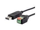 EXSYS EX-13009 USB zu 1x Seriell RS-458 Kabel mit Terminal Block mit Drucktaster