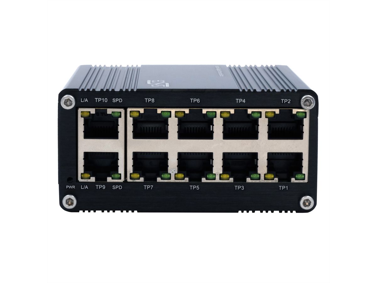 EXSYS EX-62025 10-poorts Industriële Ethernet Switch