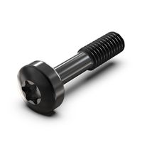 SCHROFF Kraagschroef, Torx M2,5 x 12,3 mm, staal zwart, 100 stuks