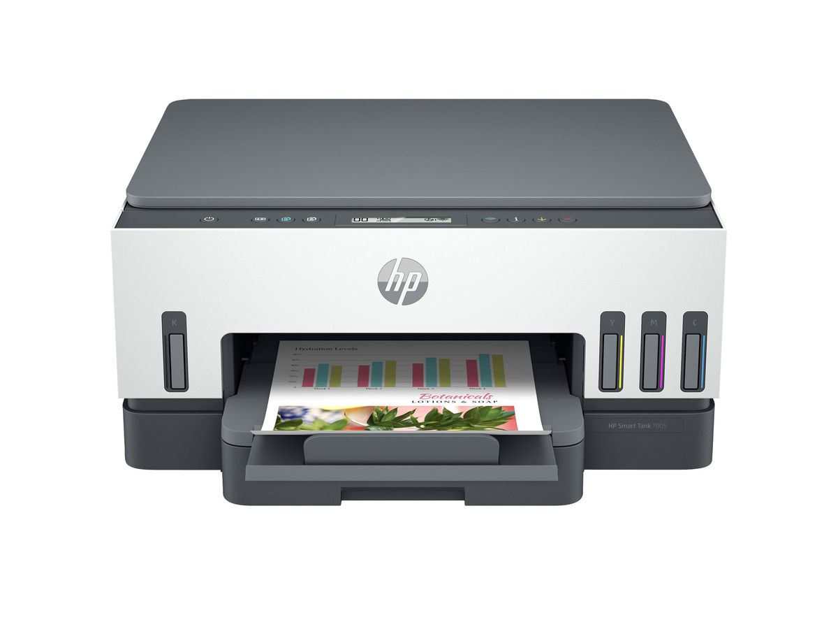 HP Smart Tank 7005 Wireless All-in-One Color Printer, Two-sided printing, Copier, Scanner