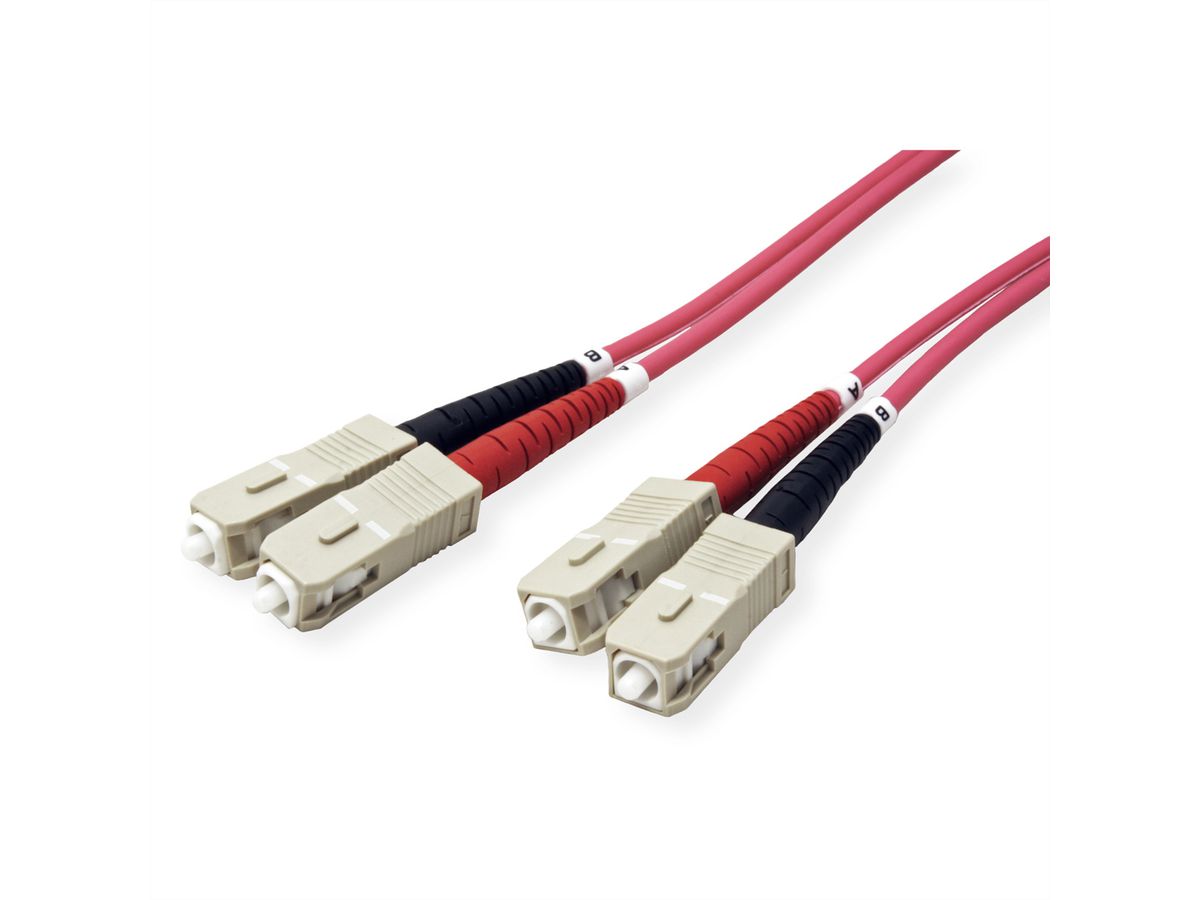 Quality LWL-Kabel duplex 50/125µm OM4 SC/SC, 10 m
