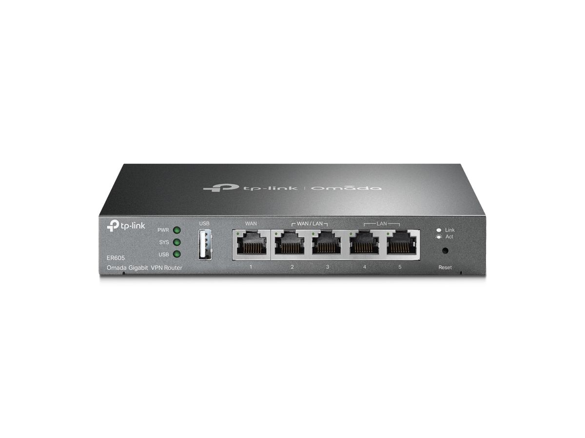 TP-Link ER605 v2 wired router Gigabit Ethernet Black