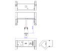 BACHMANN DESK2 ALU ZWART 1x geaard stopcontact 1x USB oplader GST18