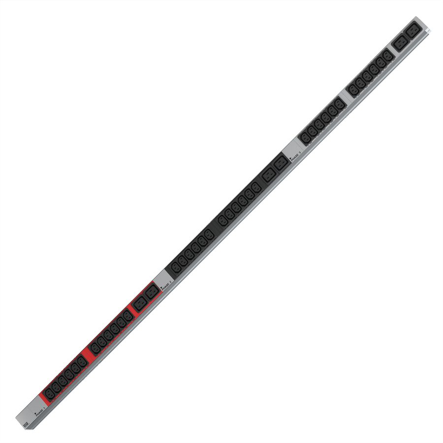 BACHMANN IT PDU ALU 1U 36x C13 6x C19 CEE 3x16A red