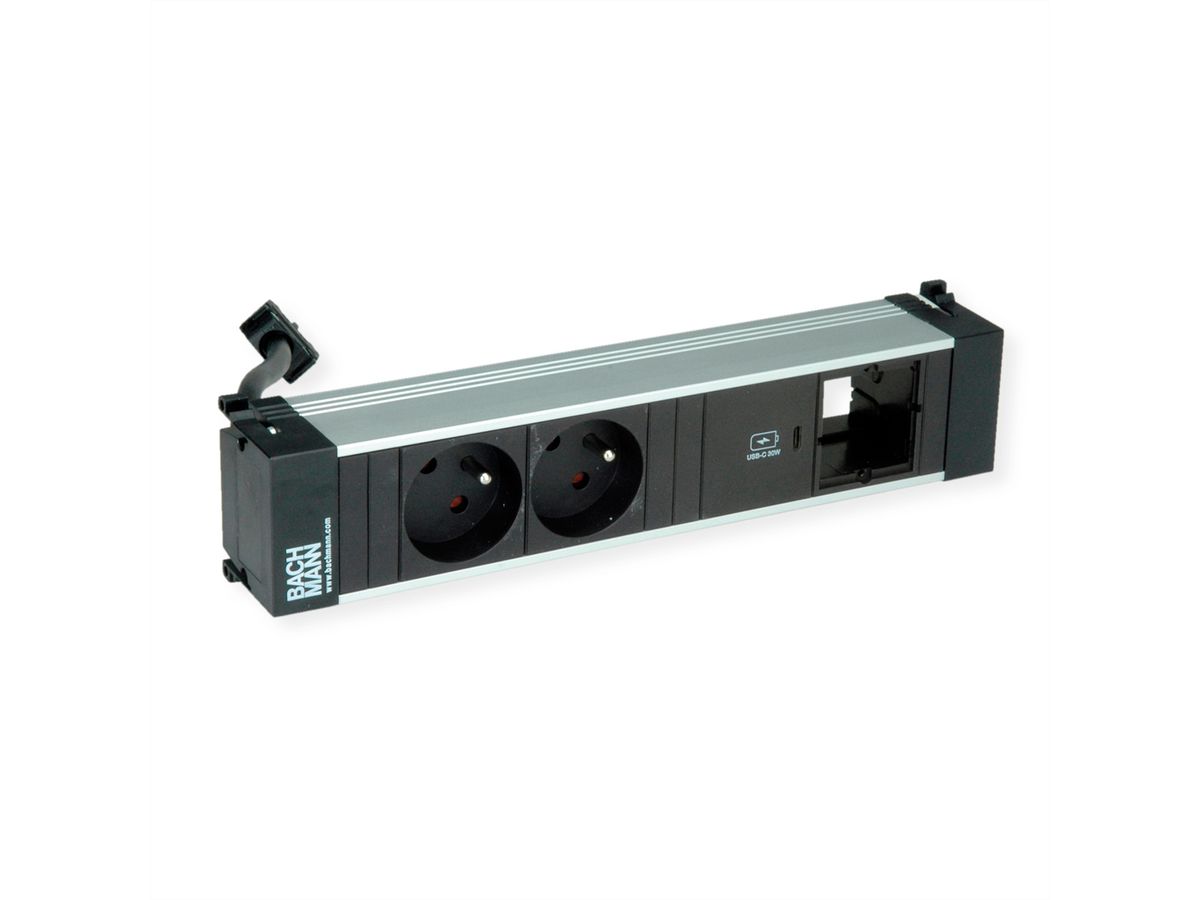 BACHMANN POWER FRAME M 2xUTE 1xCM 1xUSB C 30W 1xCM 0.2m GST18