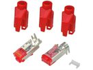 HiRose TM21 Stecker geschirmt, Tülle rot, 50 Stück