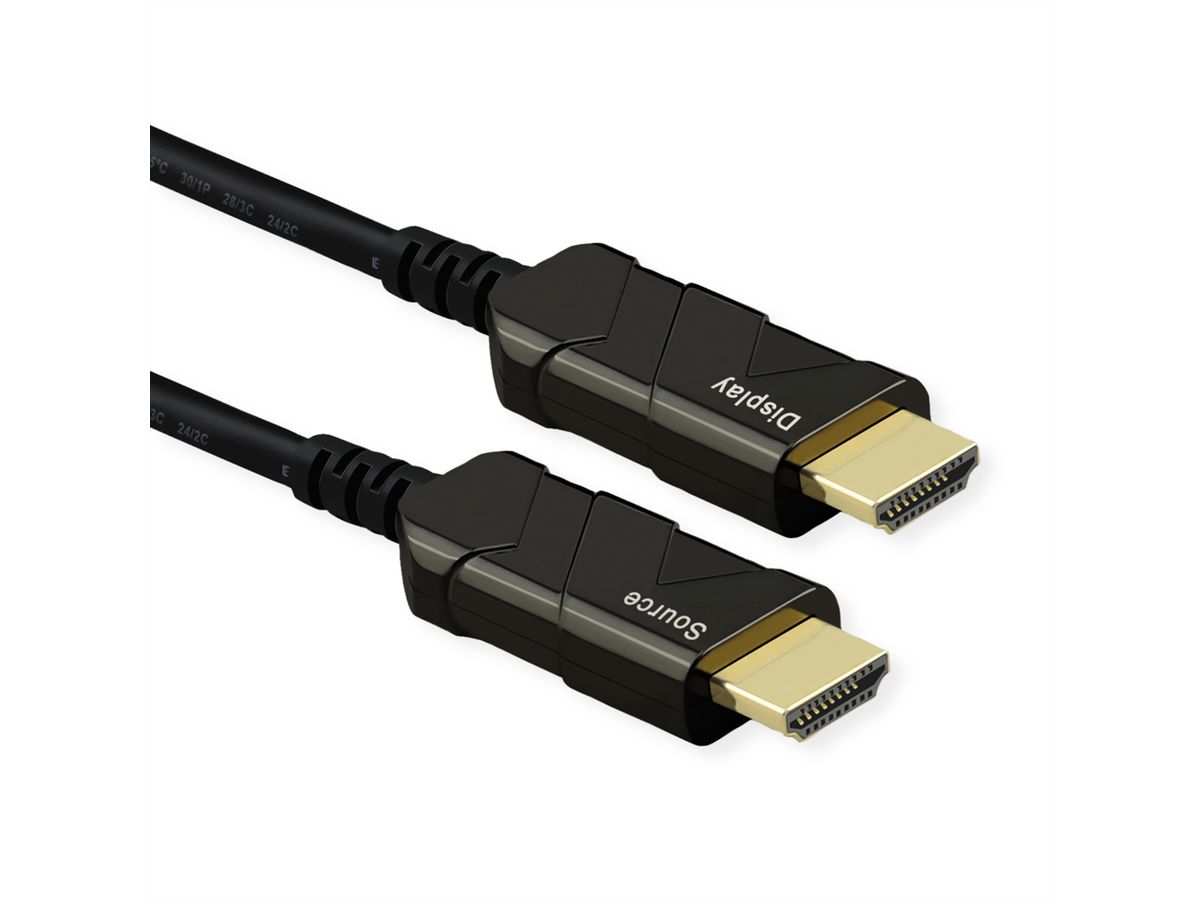 ROLINE Cable UHD HDMI Active Optical (AOC), M/M, 20 m