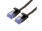 VALUE UTP Patch Cord, Cat.6A (Class EA), extra-flat, black, 2 m