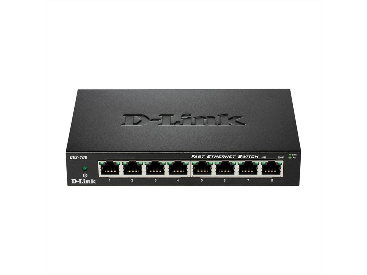 D-Link DES-108/E, 8 Pt. 10/100 Switch