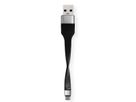 ROLINE USB 3.2 Gen 1 Silicone Cable, A-C, M/M, black, 11 cm