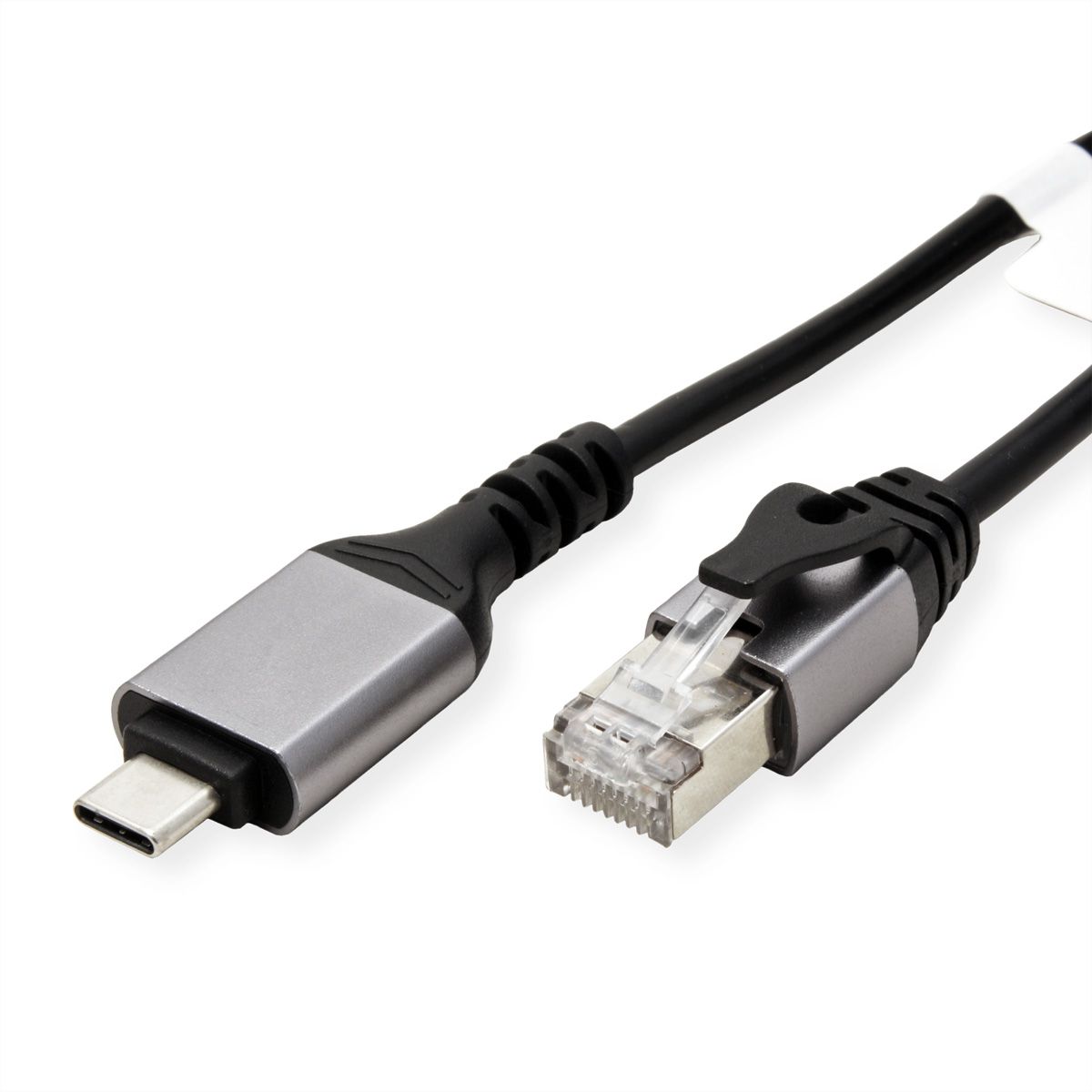 VALUE USB-C to Gigabit Ethernet Cable Converter, black, 1 m