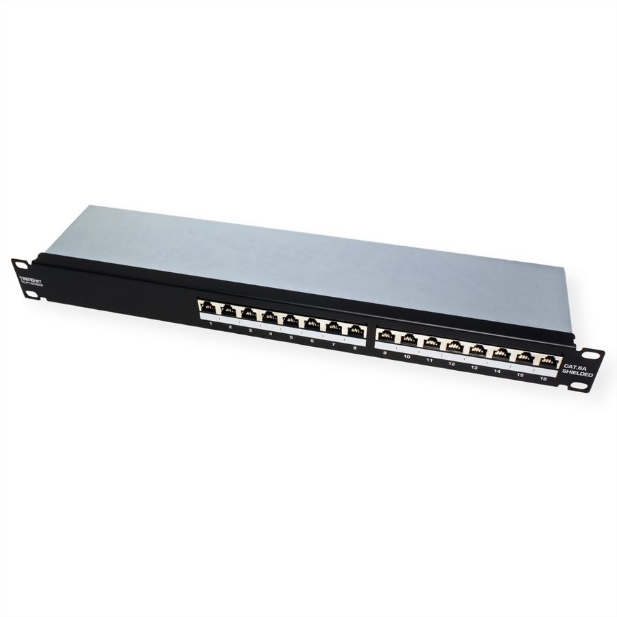 TRENDnet TC-P16C6AS Patchpaneel, 16-poorts Cat.6a afgeschermd