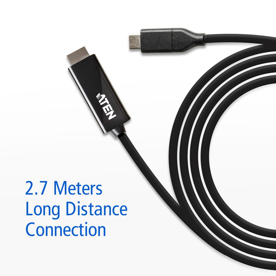 ATEN UC3238 USB-C to 4K HDMI Kabel, 2,7 m