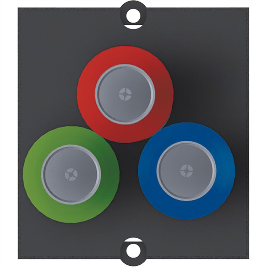 BACHMANN frame BNC socket / socket red / blue / green