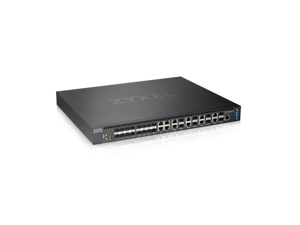 Zyxel XS3800-28 Managed L2+ 10G Ethernet (100/1000/10000) Black