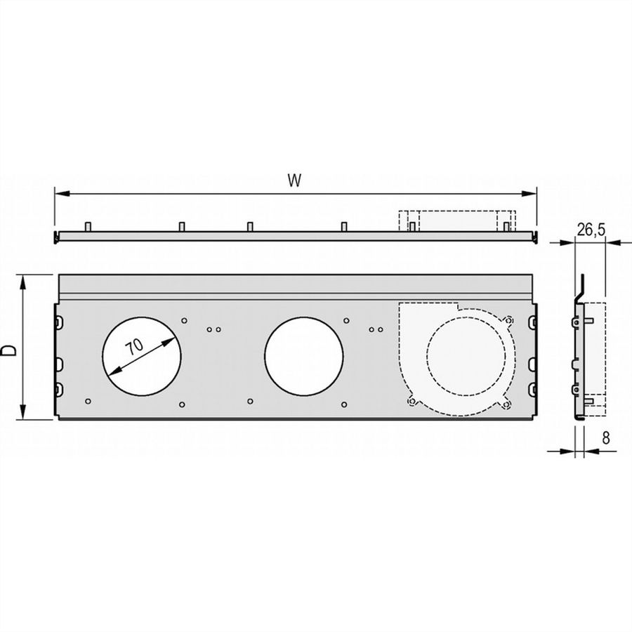 SCHROFF RatiopacPRO AIR Radial Fan Unit, 1 Fan, 28 HP, 160 mm