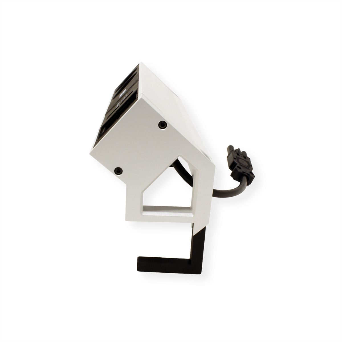 BACHMANN DESK2 2x earthing contact 1x USB charger 1x ABD GST18, white