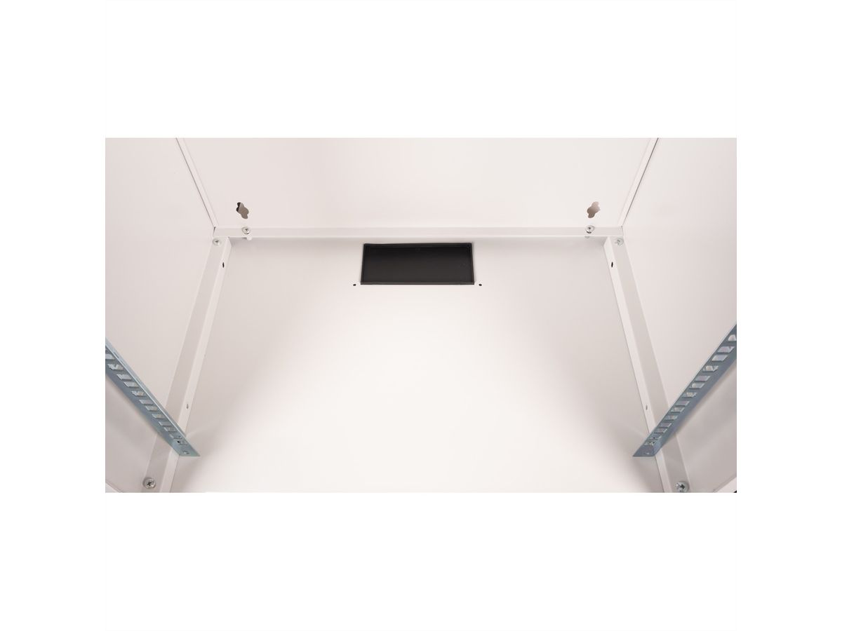 ROLINE 19-inch wandbehuizing Basic 12 U, 540x400 BxD Bouwpakket grijs