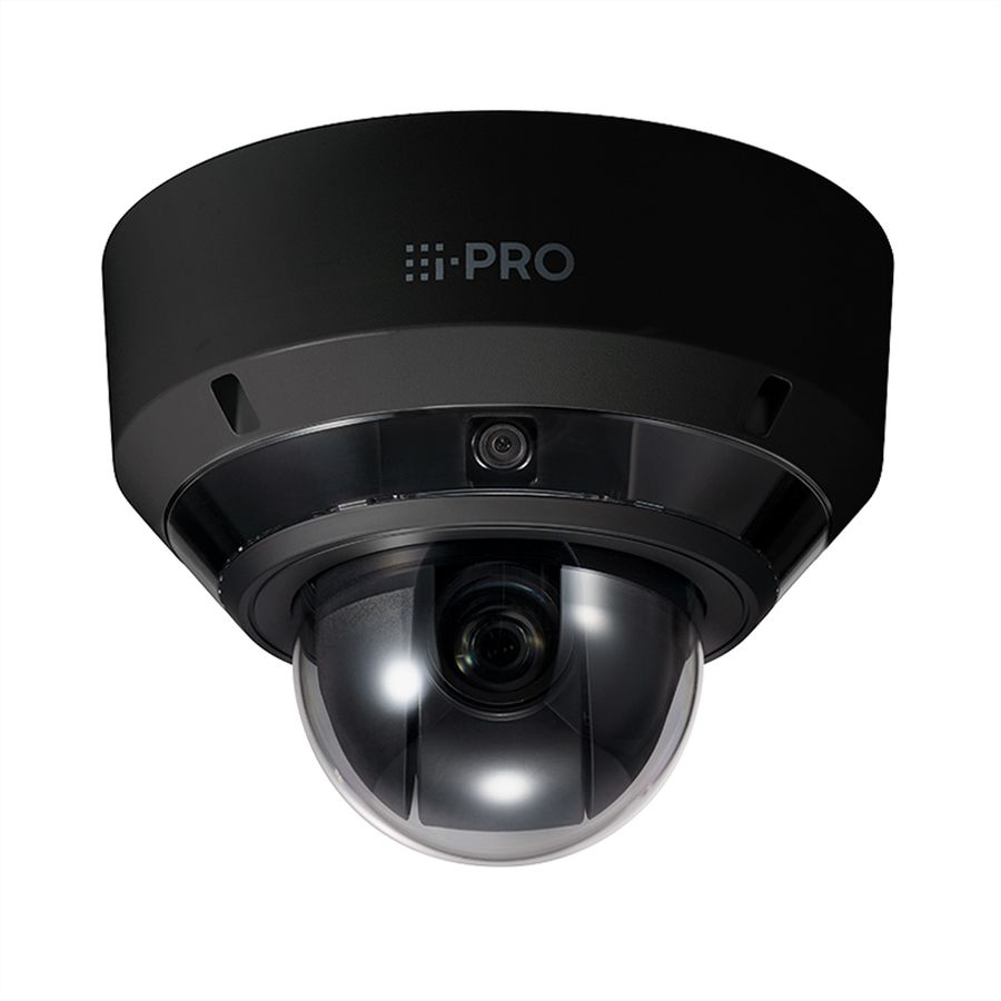 i-PRO 5MP AI OUTDOOR VANDAL Multi-Sensor Kamera, schwarz