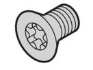 SCHROFF verzonken schroef, Torx M5x12 mm, staal, verzinkt, 4 stuks