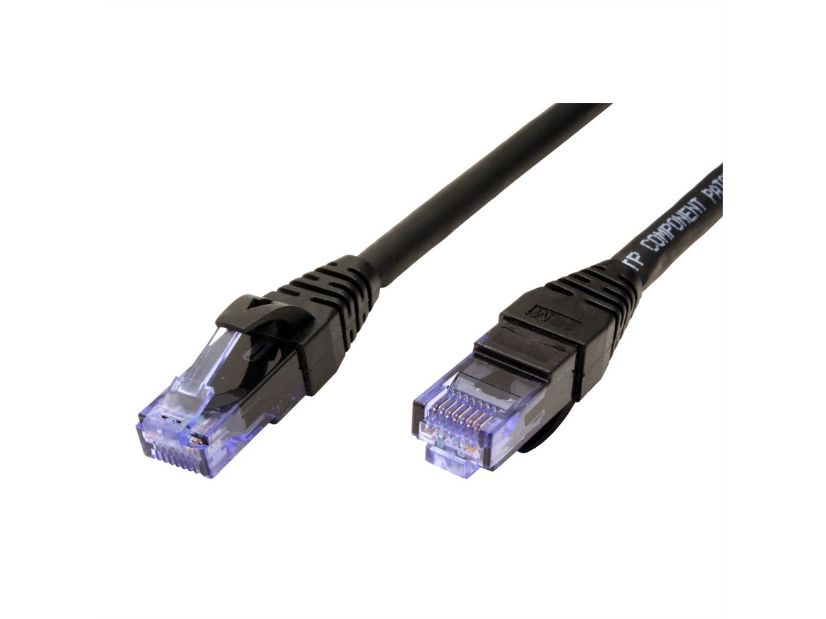 ROLINE UTP Patch Cord Cat.6A, Component Level, LSOH, black, 1.5 m