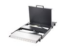 ROLINE 19" KVM console, 43 cm (17") TFT (16:9), DVI-I, USB+PS/2, Frans